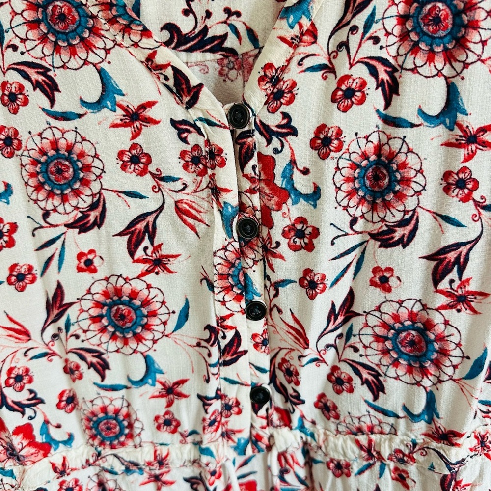 Knox Rose Red and Blue Floral Mini Dress - Picture 6 of 13